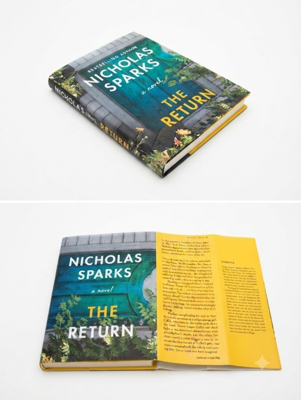 Nicholas Sparks - The Return Hardcover (Blue & Yellow)